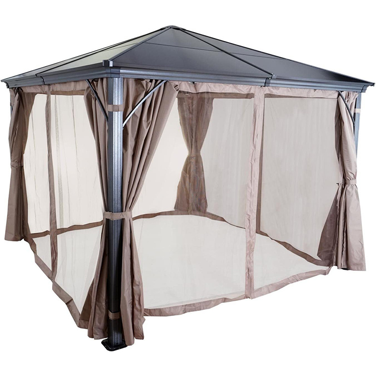 Gazebo à auvent de 10 x 10 pieds