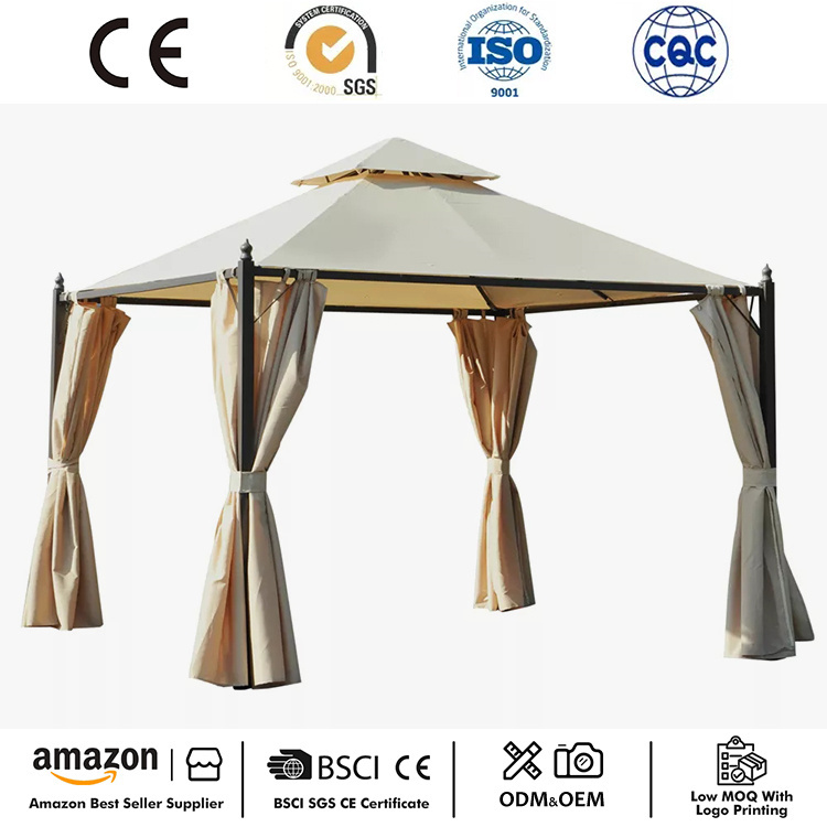 Gazebo de patio en métal de 10 pi x 10 pi