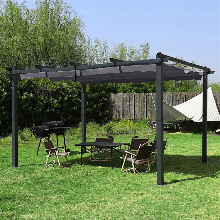 Abri de pergola de patio en aluminium de 13 x 10 pi
