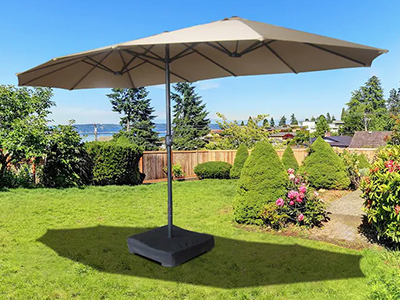 Les avantages du parasol double face.