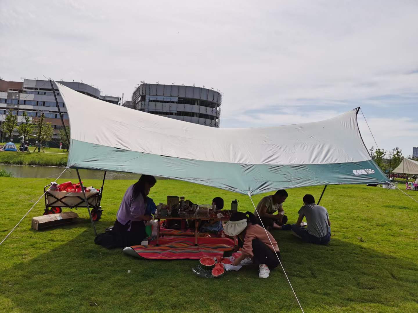Camping en plein air du 1er mai