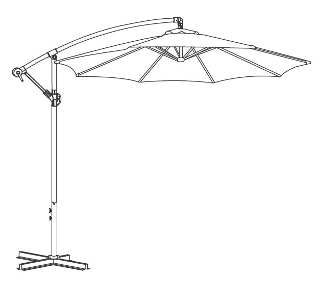 COMMENT UTILISER UN PARAPLUIE DÉPORTÉ DE 10' utiliser votre parapluie déporté