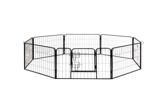 Instructions de montage de clôture de chenil à barrière métallique à 8 panneaux