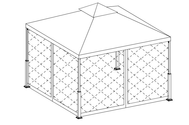 Guide d'installation de l'abri de jardin patio 10X10Ft