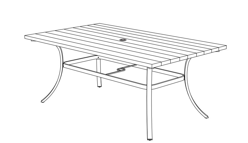 Guide d'utilisation et d'entretien de la table à manger rectangulaire en métal