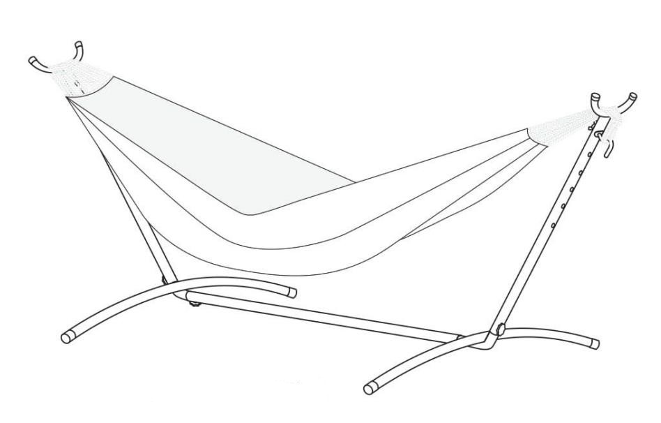 Guide d'installation du support de hamac en métal portable