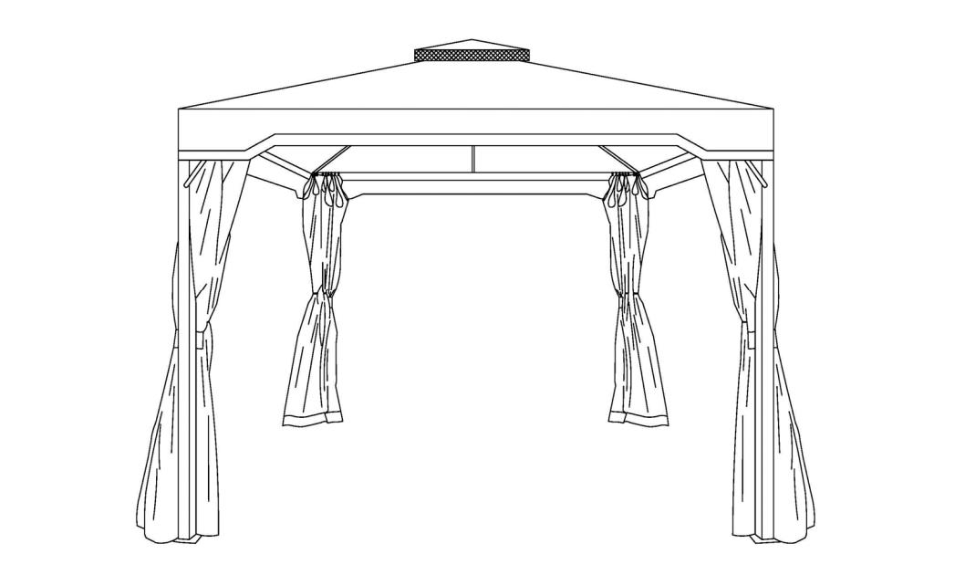 Guide d'installation de gazebo de terrasse en fer de 10 pieds x 10 pieds