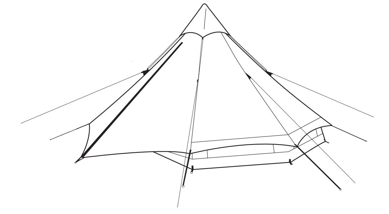 Coton Tent Pyramid Tent Installation Installation
