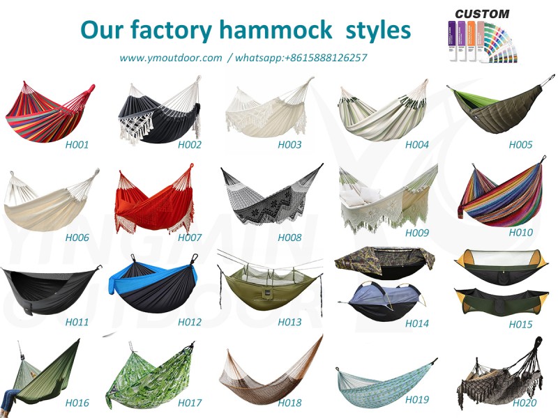 Types de hamacs en production