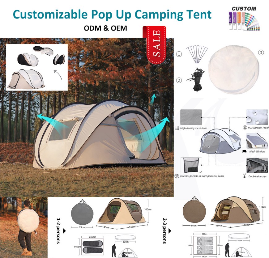 Bonne tente de camping, installation très rapide !