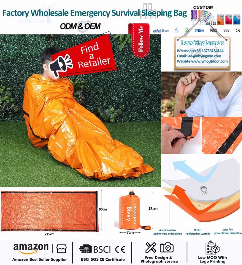 Ces couvertures/sacs de couchage d’urgence sont super !