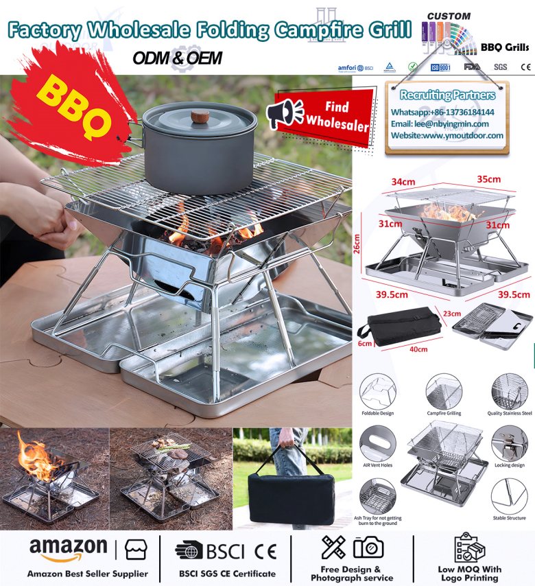 Excellent grill de camping léger pour deux personnes.