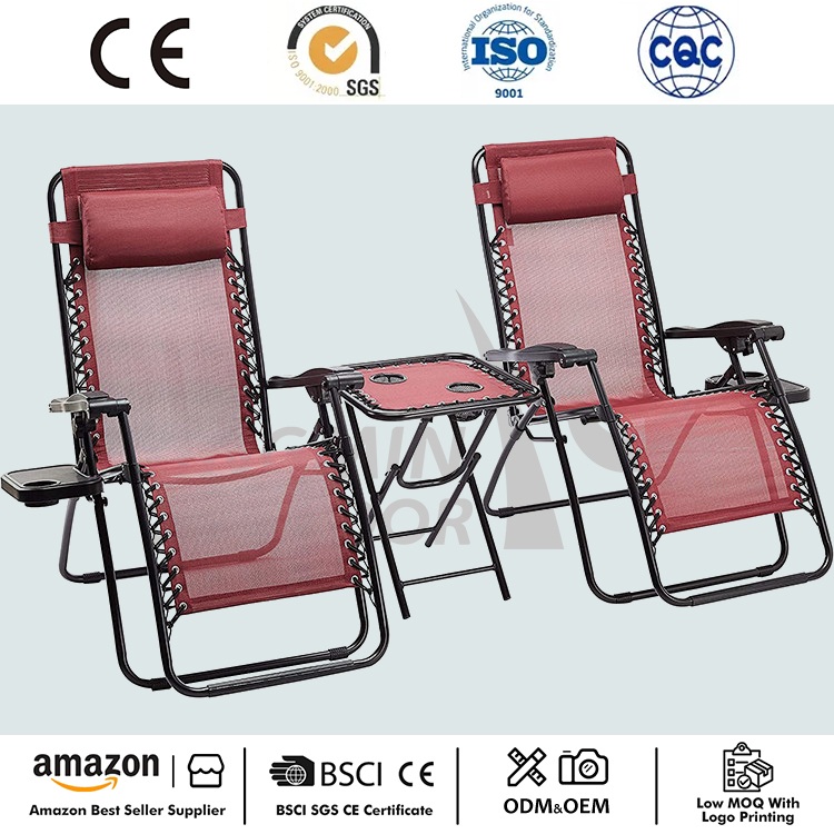 Fauteuil inclinable 3 pièces Zero Gravity