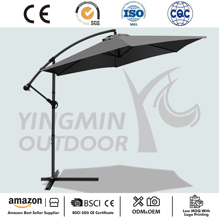 Parasol de jardin déporté 3m