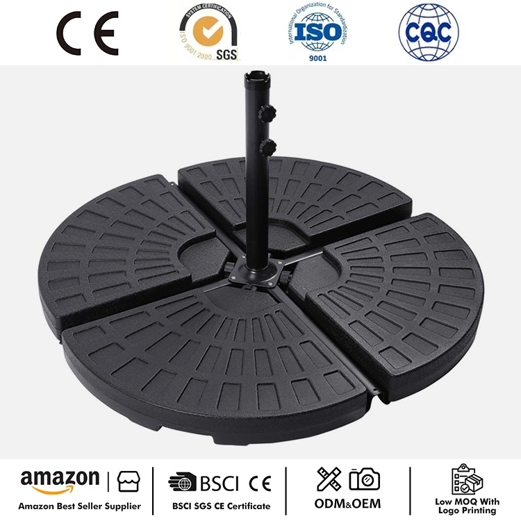 Support de base de parapluie en forme d'éventail 4PCS