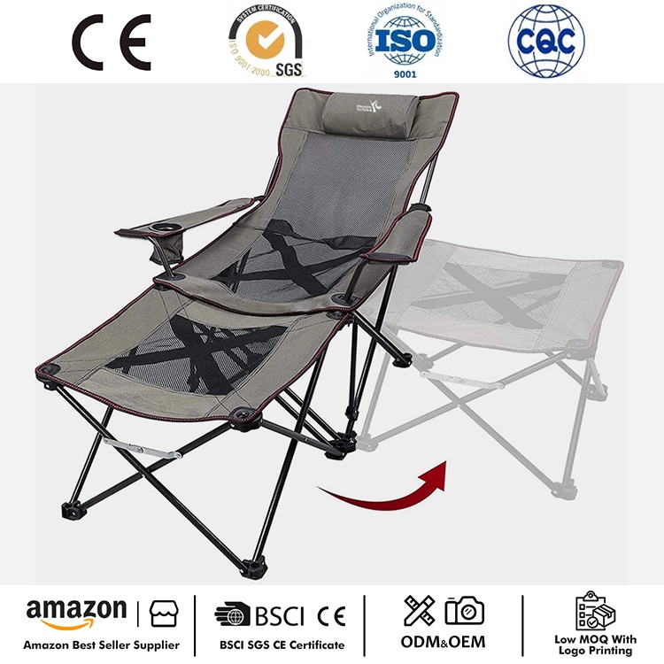 Chaise longue pliante de camping