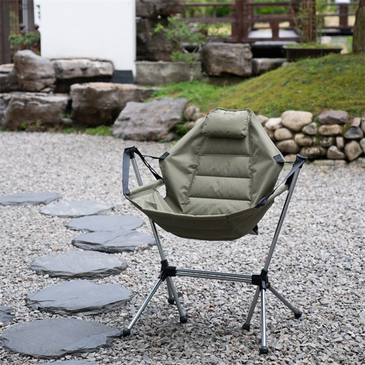 Chaise à bascule pliante de camping