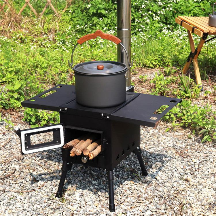 Poêle à bois pour tente de camping