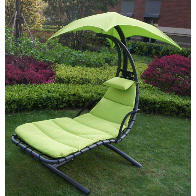 chaise longue patio balançoire