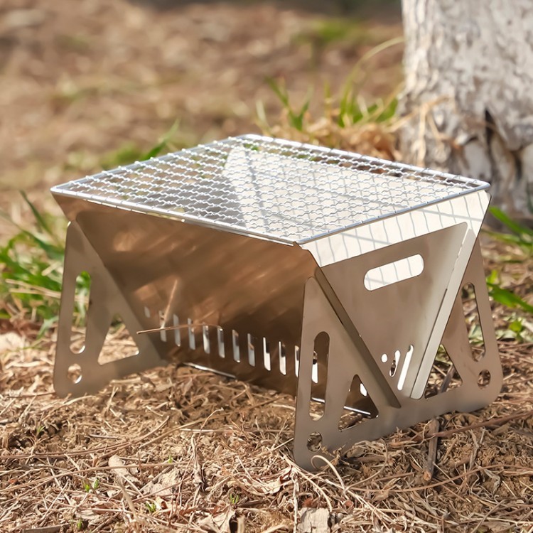 Réchaud de camping à gril pliant