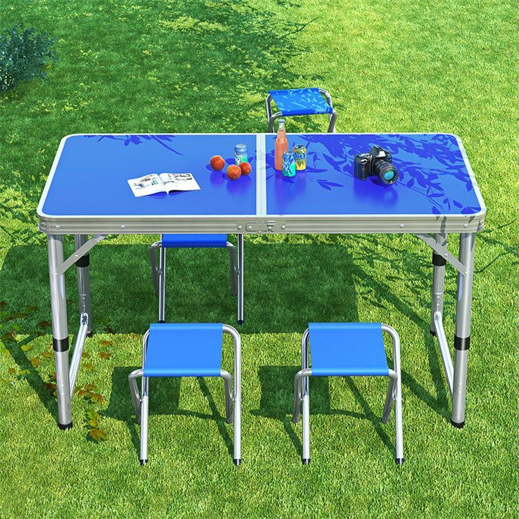 Table de pique-nique pliante avec 4 tabourets