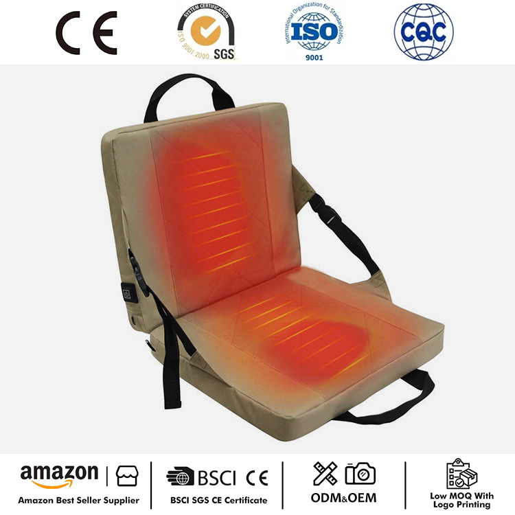 Siège de stade pliant et inclinable chauffant avec coussin