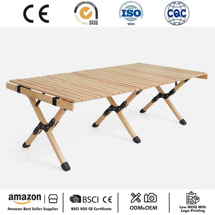 Table de camping légère enroulable pour pique-nique