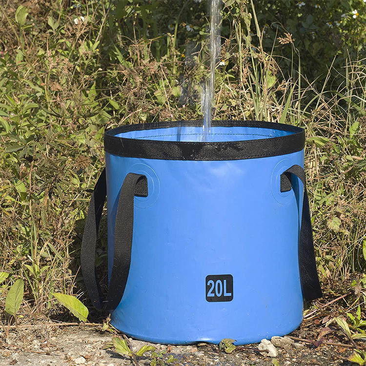 Seau pliable de camping de 5 gallons