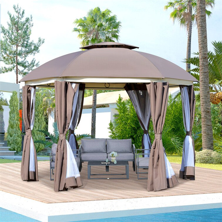 Abri de jardin rond de 12 pi x 12 pi