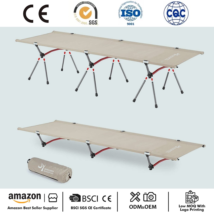 Lit de camping pliant portable