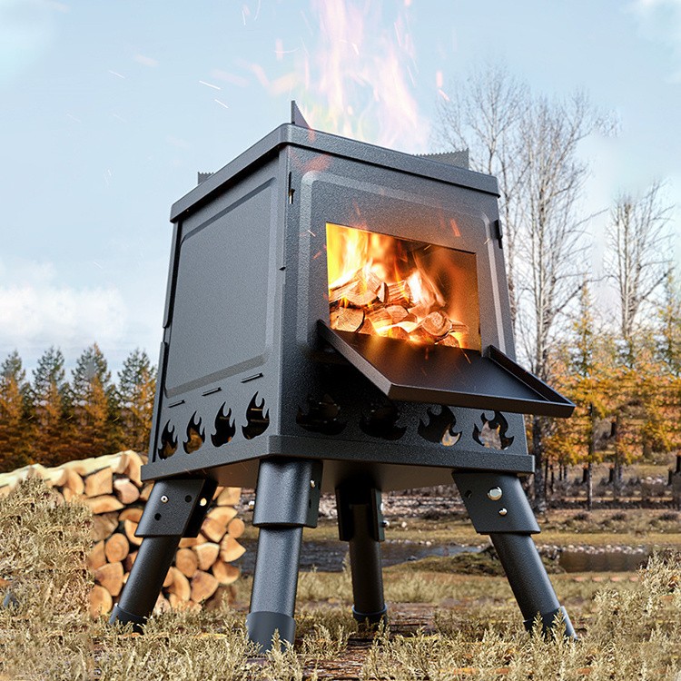 Poêle de camping à bois
