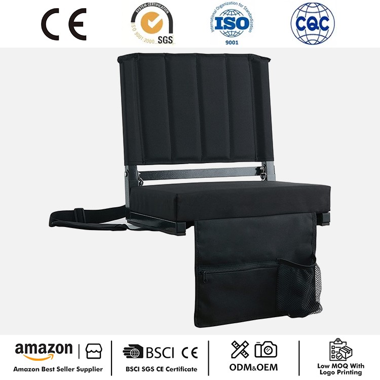 Chaise de stade portable avec porte-tasse