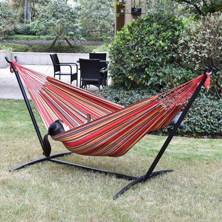 Support de hamac en acier portable