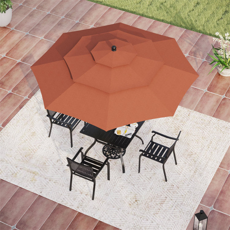 Parasol de patio de 10 pieds à 3 niveaux