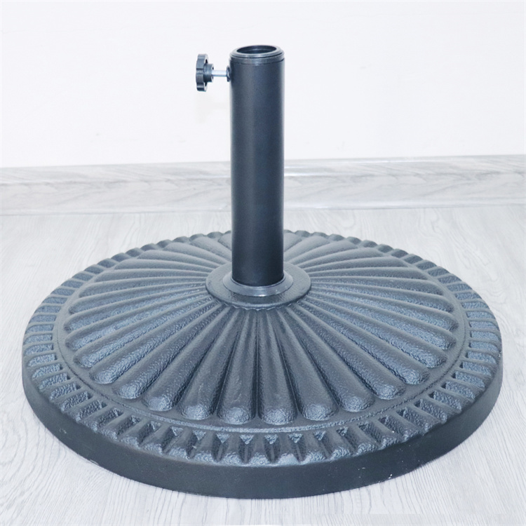 Base de parasol ronde à motif de tournesol de 18 po