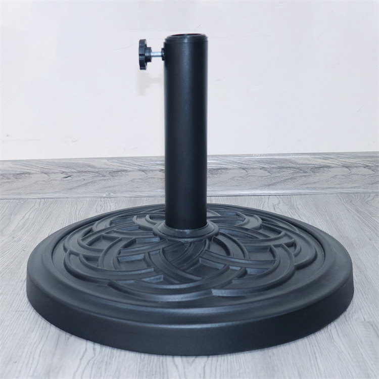 Base de parasol ronde de 18 po à tissage circulaire