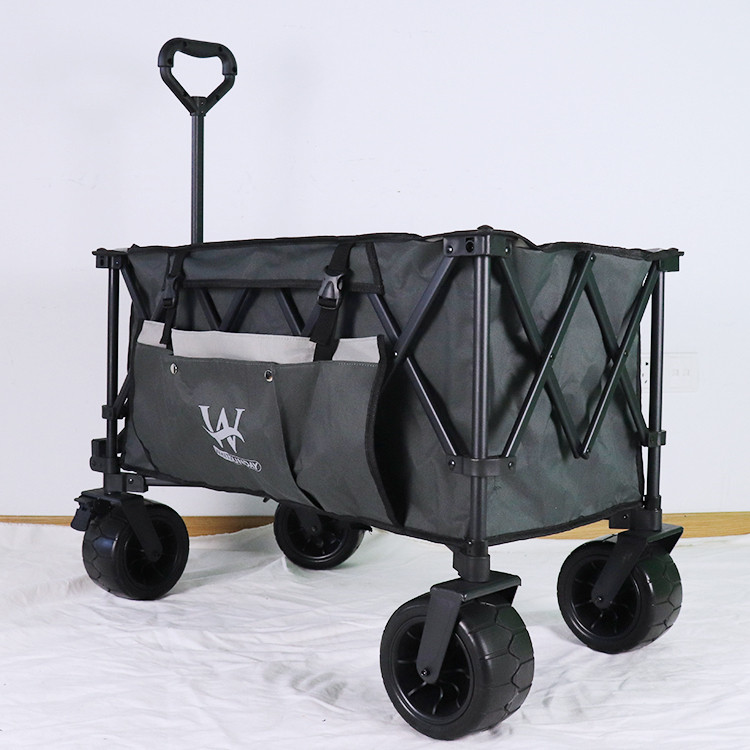 Chariot pliable avec grandes roues
