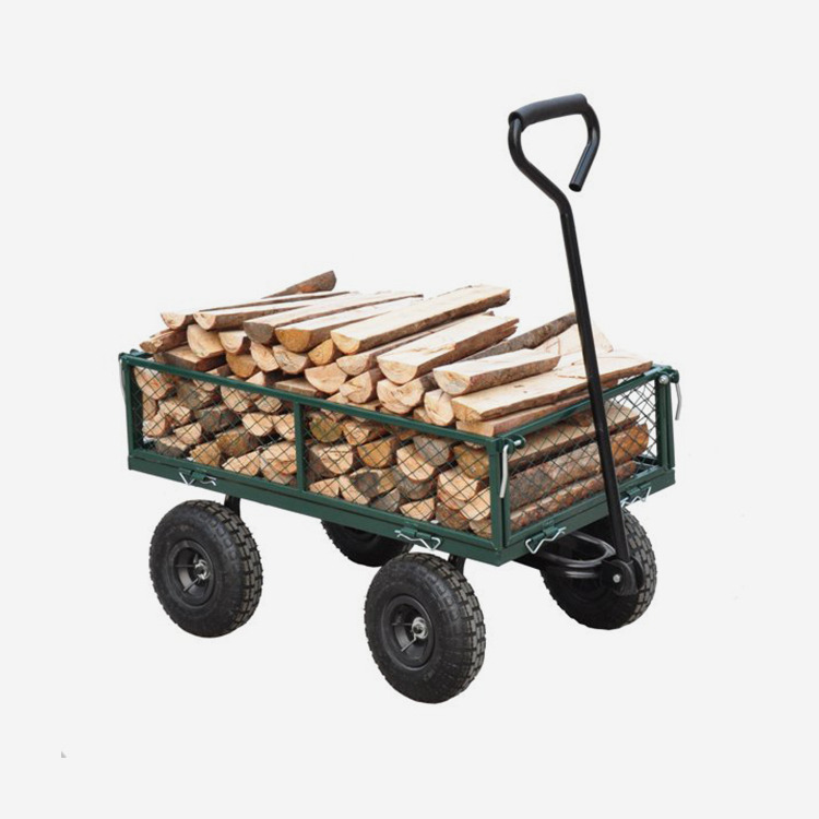 Chariot de chariot durable polyvalent en acier de jardin