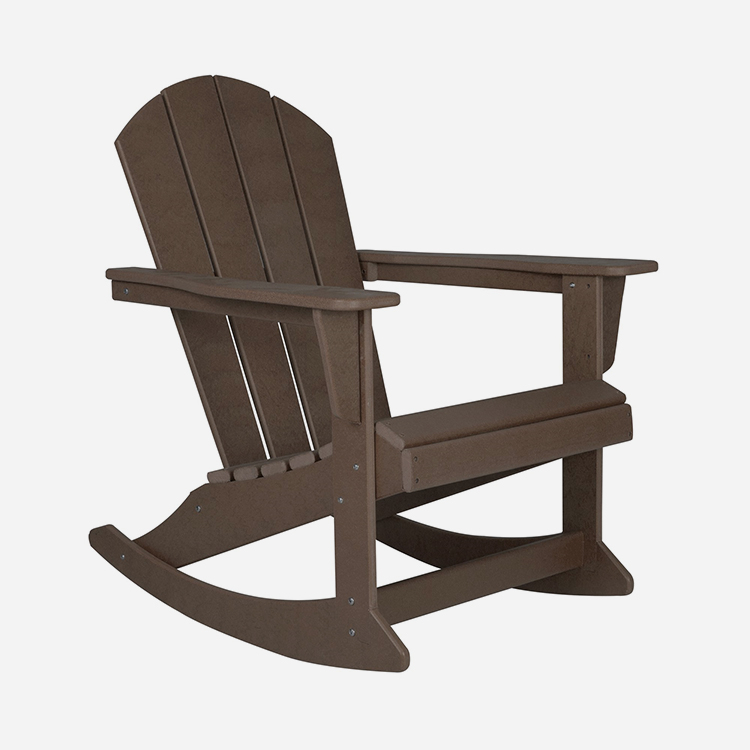 Chaise berçante Adirondack en plastique pour l'extérieur