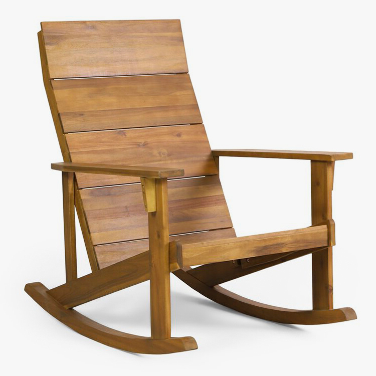 Chaise berçante Adirondack en bois massif